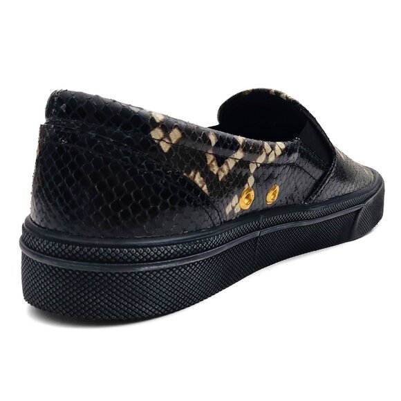Bally Leory-P Snakeskin-Effect Designer Slip-On Shoes for Men US 10.5 (0537) main image 7